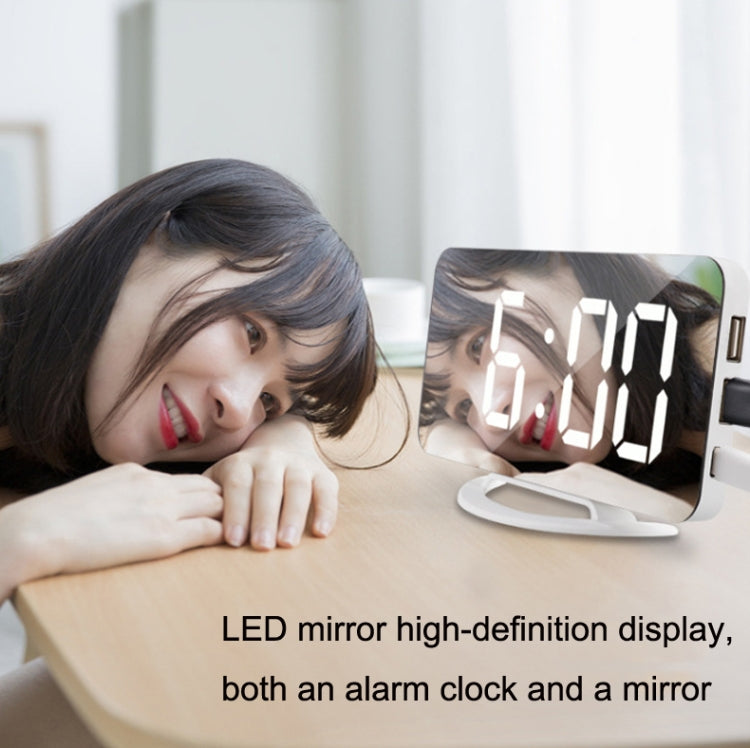 TS-8202 Multifunctional LED Vibration Mirroring USB Alarm Clock My Store