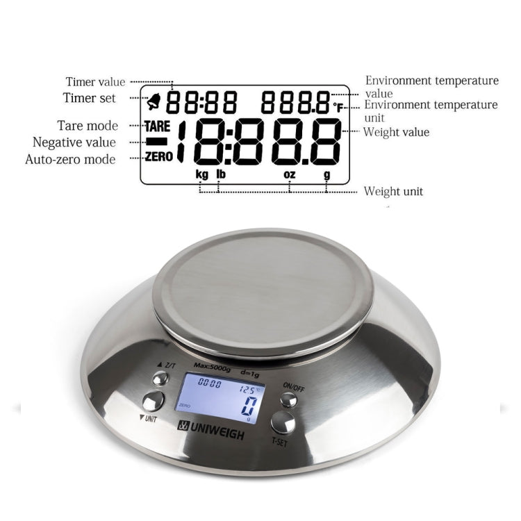 5kg/1g  High Precision Kitchen Scale Roasting Electronic Scale Coffee Scale with  Alarm Timer