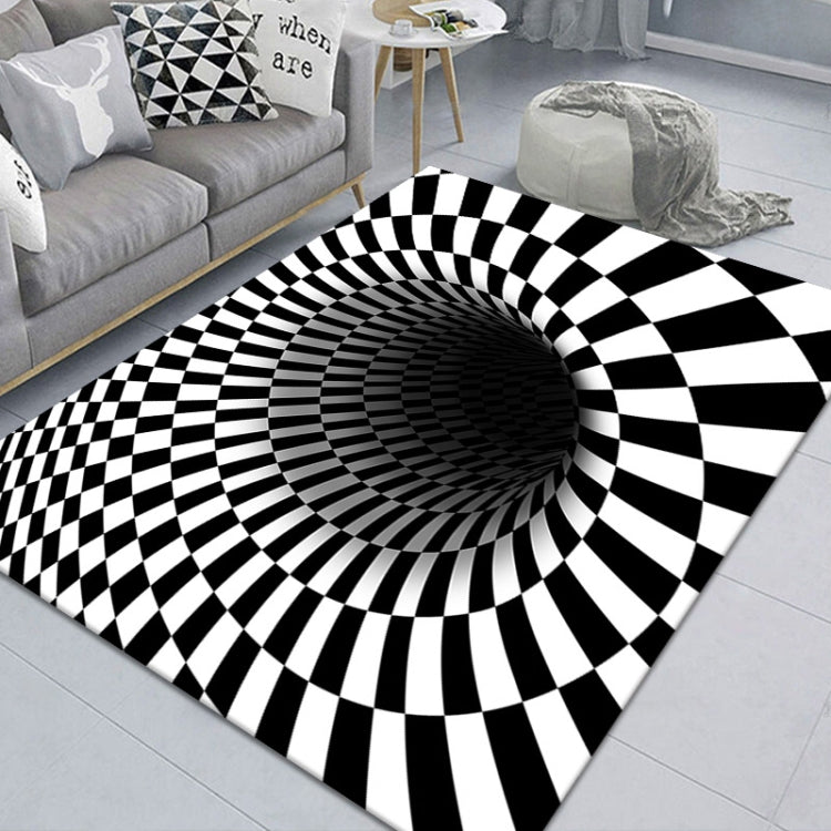 3D Geometric Stereo Trap Vision Living Room Bedroom Carpet, Series 1