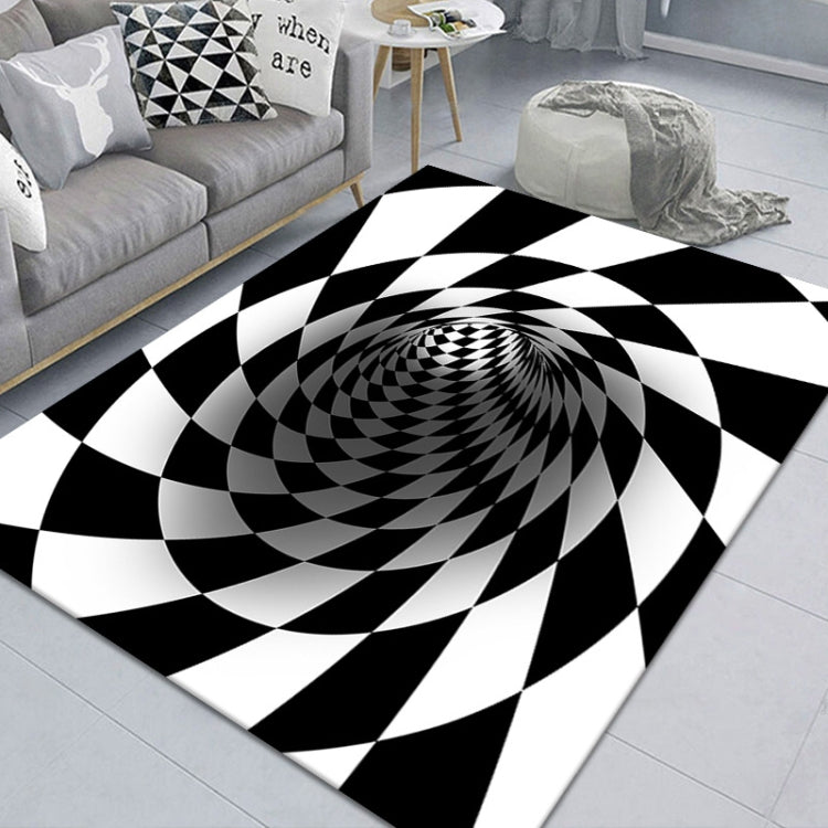 3D Geometric Stereo Trap Vision Living Room Bedroom Carpet, Series 1