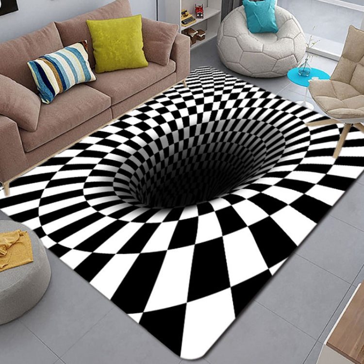 3D Geometric Stereo Trap Vision Living Room Bedroom Carpet, Series 1