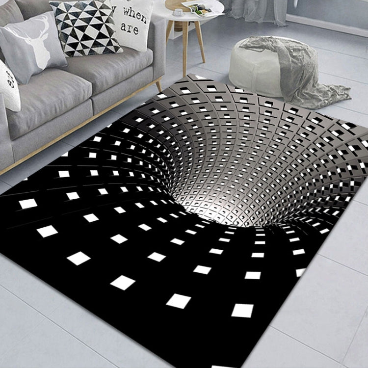 3D Geometric Stereo Trap Vision Living Room Bedroom Carpet, Series 1