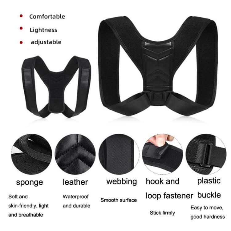 Invisible Breathable Posture Correction Belt Adjustable Back Corrector, Size: Reluova