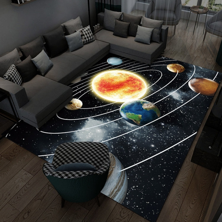 3D Visual Cartoon Cosmic Planet Living Room Carpet, Series 1