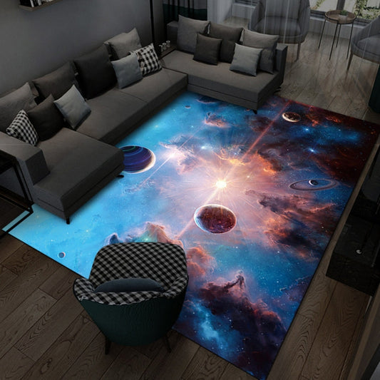 3D Visual Cartoon Cosmic Planet Living Room Carpet, Series 2