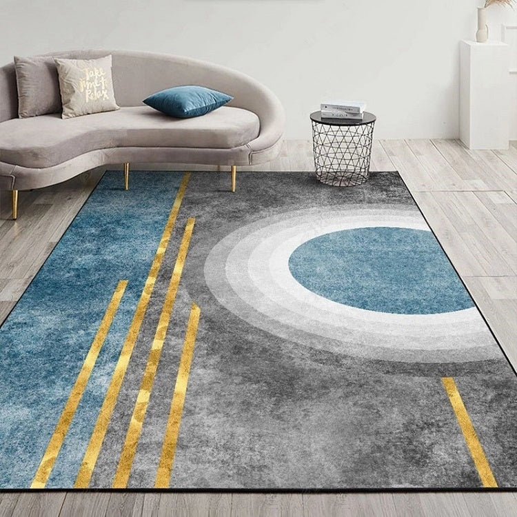 Modern Abstract Geometric Living Room Rug Coffee Table Cushion, Series 7