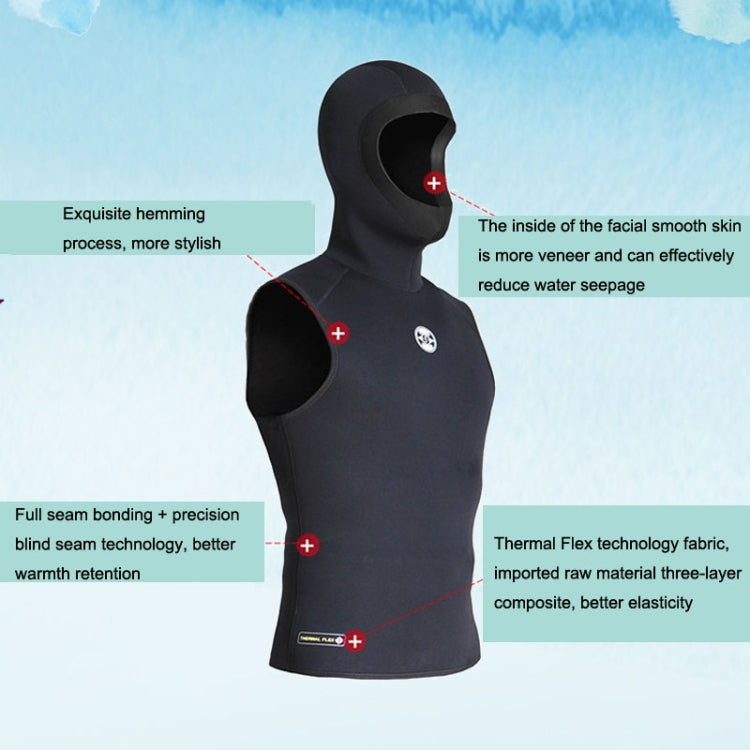 Slinx Hood Keep Warm Surf Diving Vest With Headgear