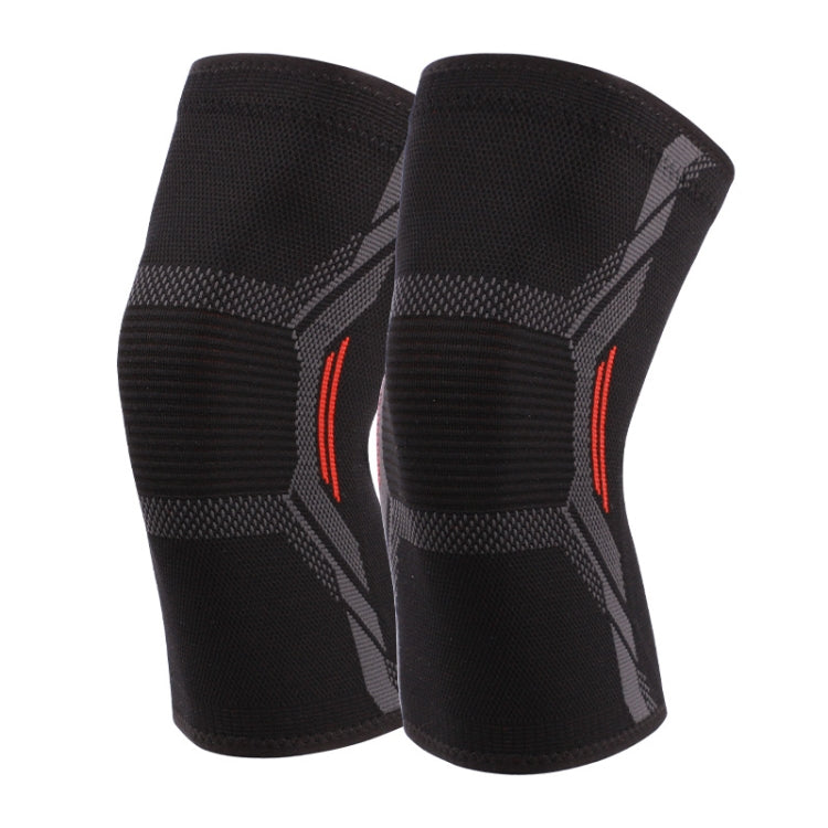 Nylon Sports Protective Gear Four-Way Stretch Knit Knee Pads, Size: