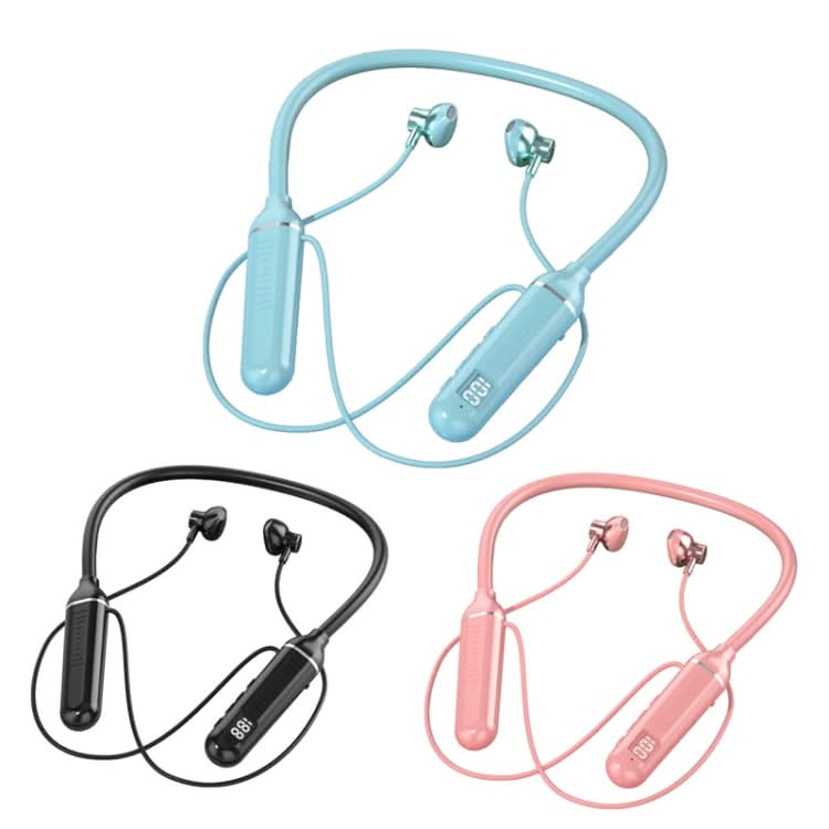 YD-36 Wireless Bluetooth Neck-mounted Earphone with Digital Display Function