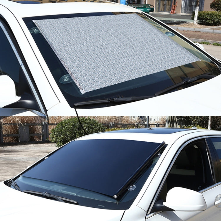 Suction Cup Car Shade Curtain Window Telescopic Roller Blind, Size: 50x125cm Silver Laser ÎҵÄÉ̵ê