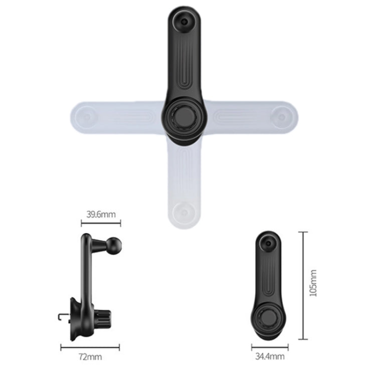 5 PCS Car Hook Mobile Phone Holder Clip Wireless Charging Base Accessories, Size:-Reluova