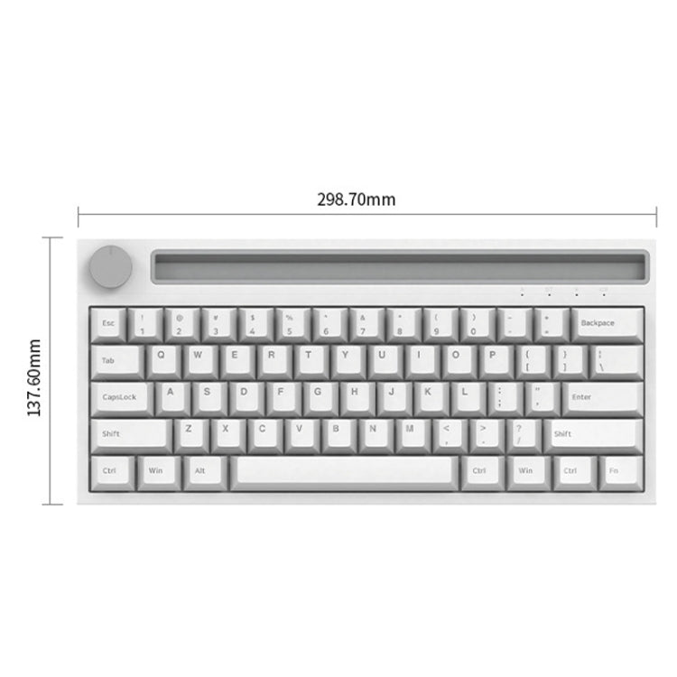 Ajazz K620T 62 Keys Bluetooth Wireless Dual Mode Mechanical Keyboard, Style: