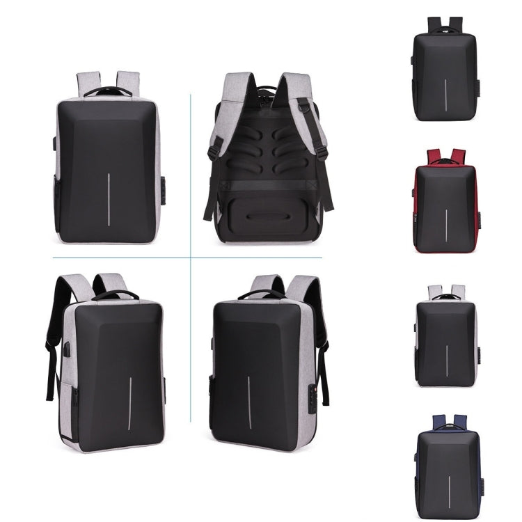 Hard Shell Backpack Alloy Frame Anti-Theft Computer Bag For Men