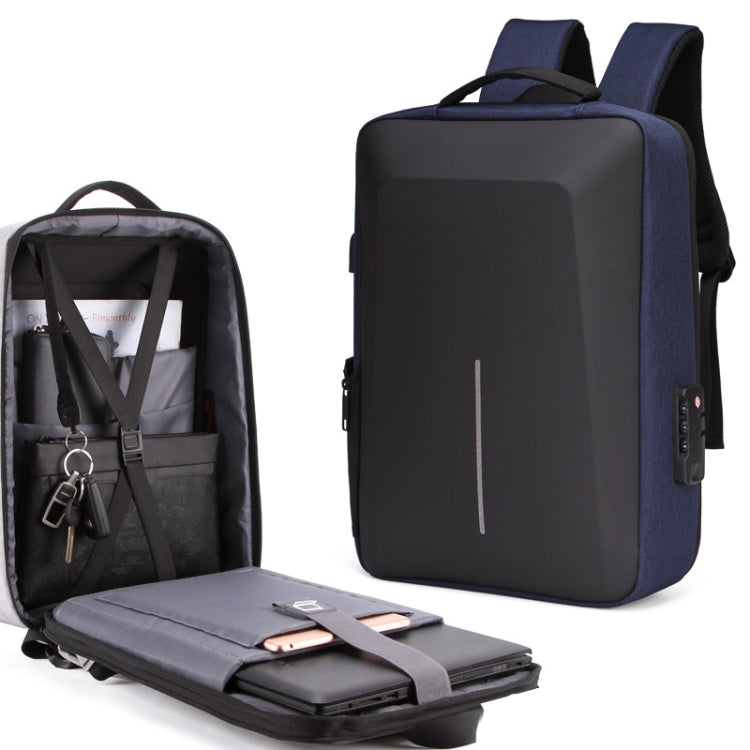 Hard Shell Backpack Alloy Frame Anti-Theft Computer Bag For Men