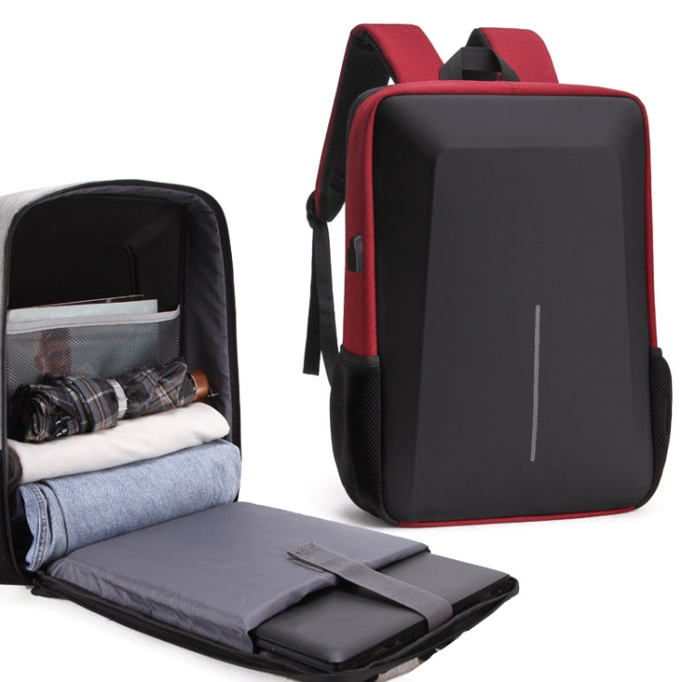 Hard Shell Backpack Alloy Frame Anti-Theft Computer Bag For Men