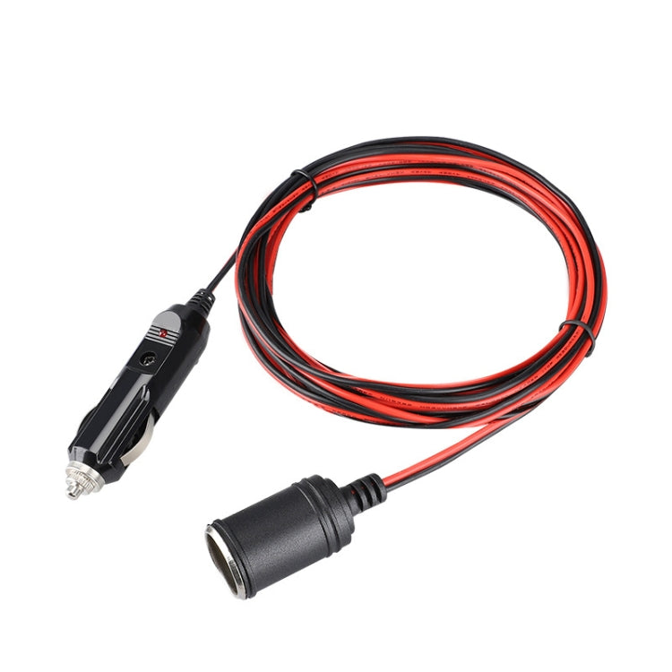 12-24V Car Cigarette Lighter Plug Extension Line, Cable Length 3.7m