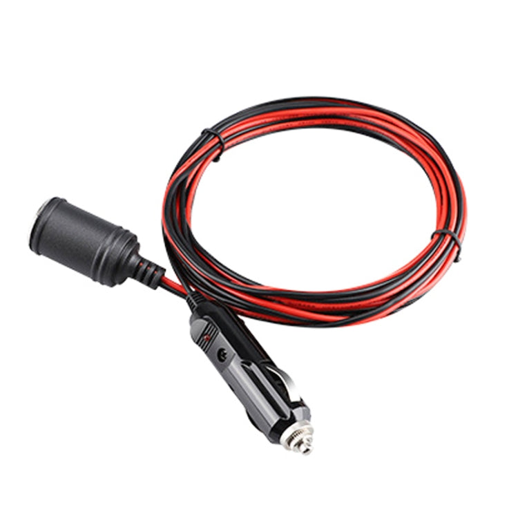 12-24V Car Cigarette Lighter Plug Extension Line, Cable Length 3.7m