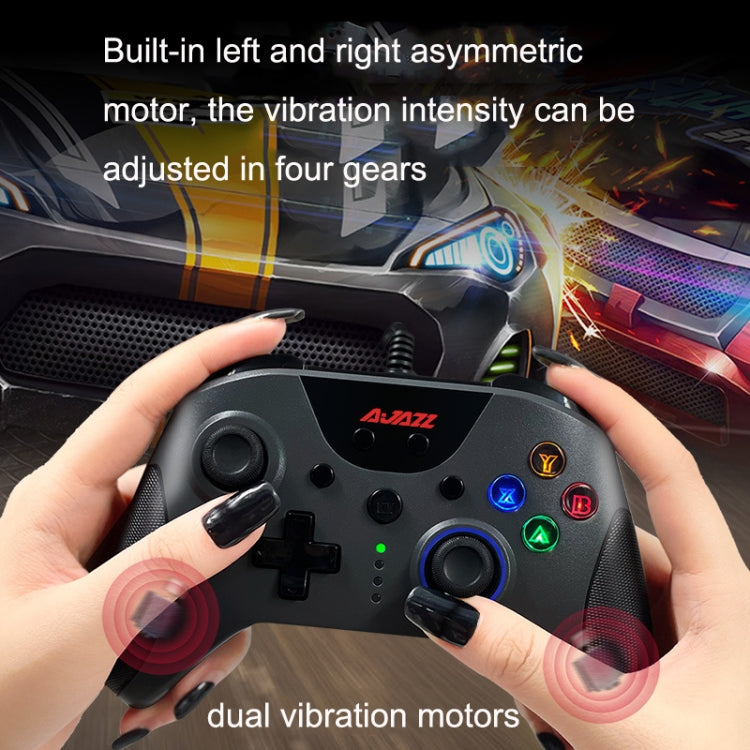 Ajazz AG110 Wired Vibration Sensing Gamepad For Xbox, Cable Length: 2m Reluova