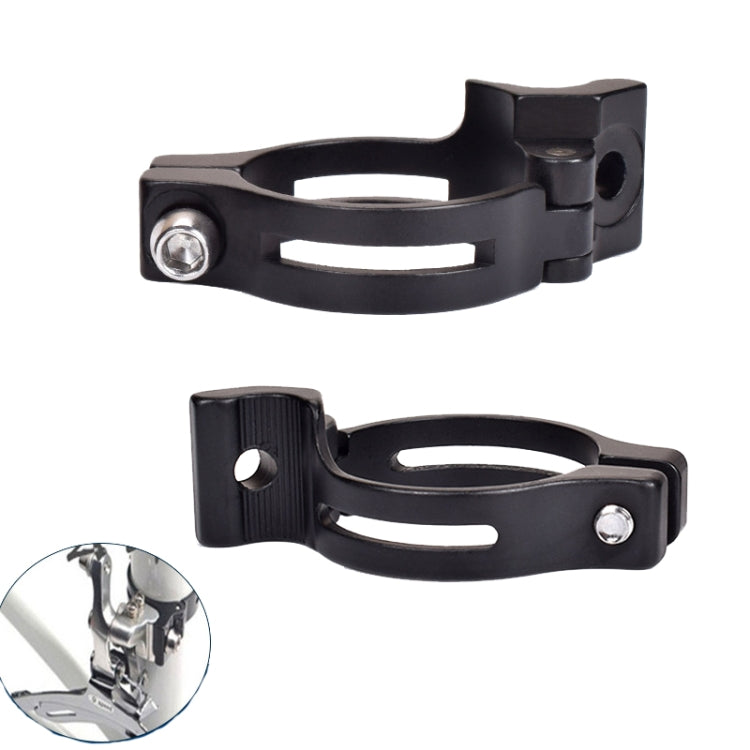 FMFXTR Bike Front Derailleur Clamp Straight Lock Turn to Clamp Converting Seat Reluova