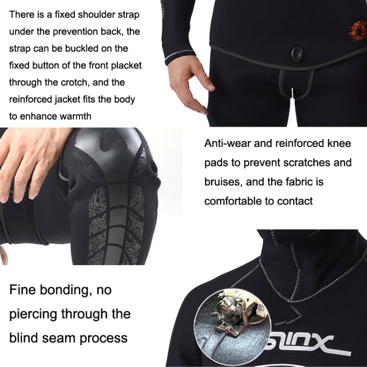 SLINX Thickened Long-sleeved Split Wetsuit With Headgear