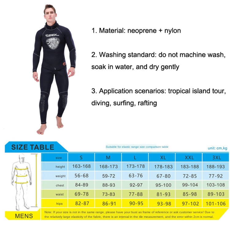 SLINX Thickened Long-sleeved Split Wetsuit With Headgear