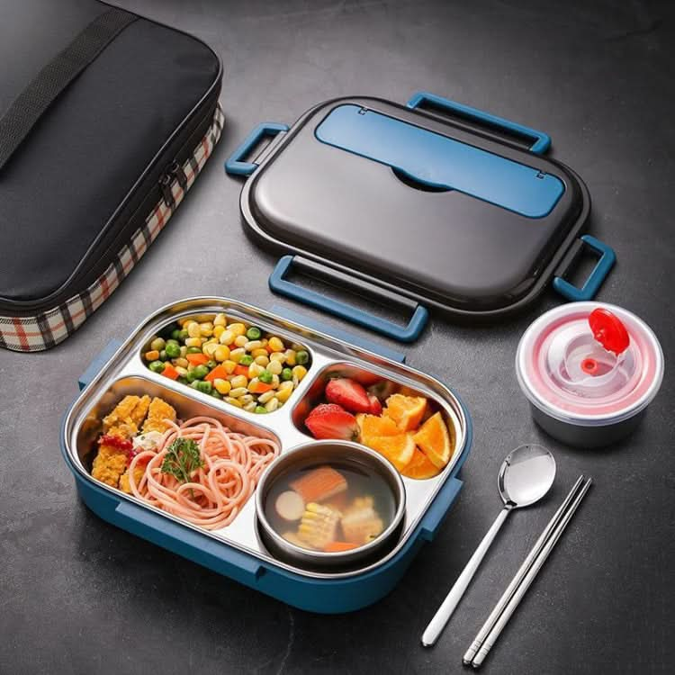 304 Stainless Steel Double-Layer Large-Capacity Portable Lunch Box-Reluova