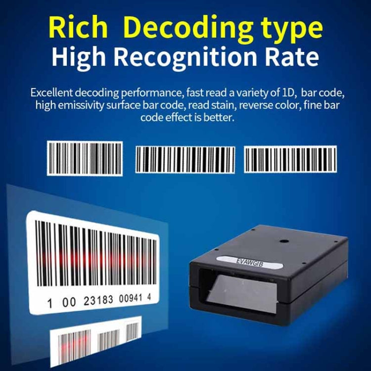 EVAWGIB DL-X620 1D Barcode Scanning Module Embedded Barcode Engine, Style: