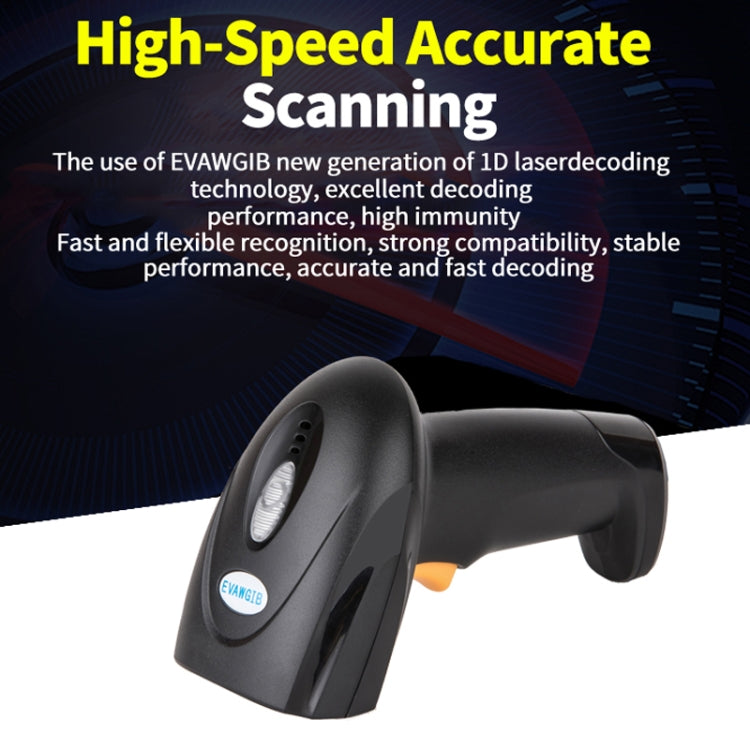 EVAWGIB Handheld USB Barcode Laser Scanner Reluova