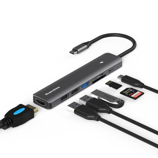 Blueendless Type-C+USB 3.0/2.0+HDMI4K HUB, Specification: My Store