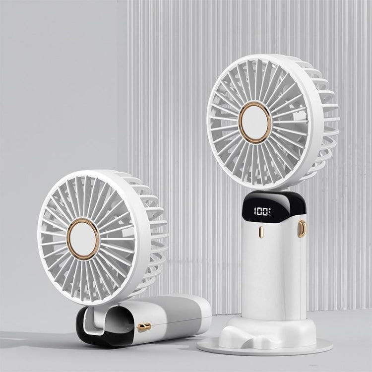 USB Handheld Digital Display Folding Aromatherapy Fan, Battery Capacity: Reluova