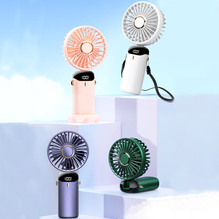 USB Handheld Digital Display Folding Aromatherapy Fan, Battery Capacity: Reluova