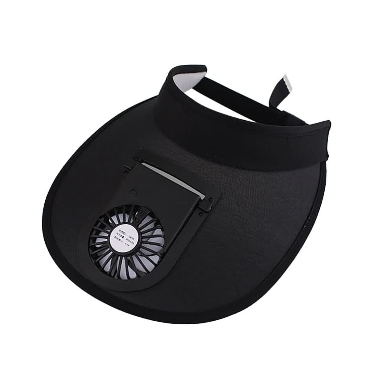 USB Rechargeable Fan Hat Summer Sunshade Large Brim Empty Top Sun Hat Reluova