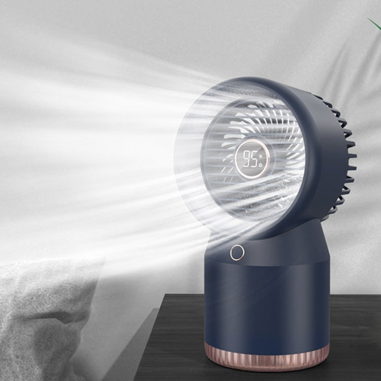 Spray Humidified LED Digital Display Office Home Fan, Style: Reluova