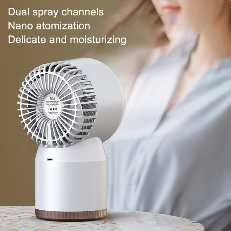 Spray Humidified LED Digital Display Office Home Fan, Style: