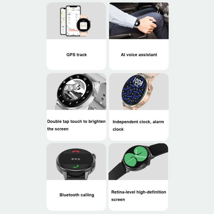 Wearkey DT4+ 1.36 Inch HD Screen Smart Call watch with NFC Function