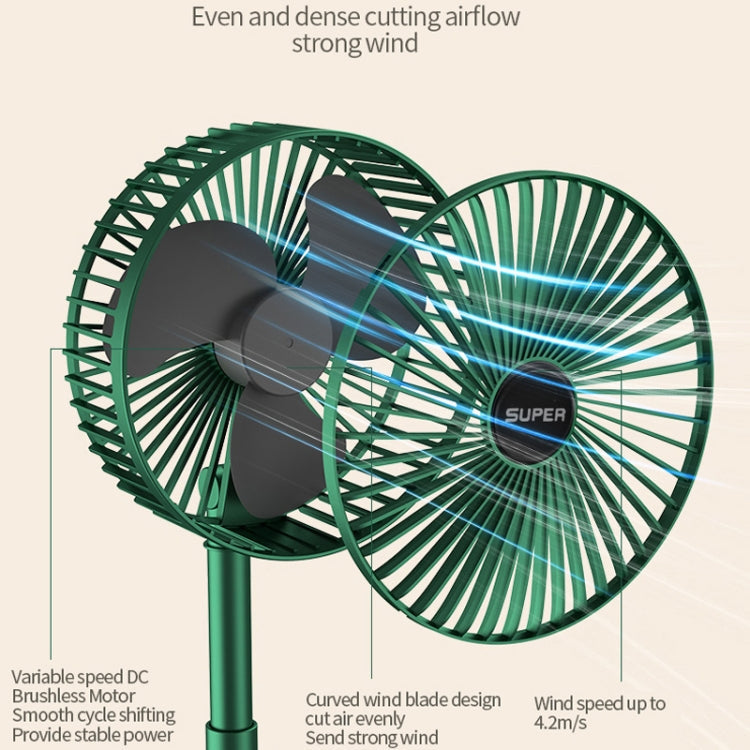 Portable Folding Fan  Retractable Floor Standing Fan,Style: Reluova