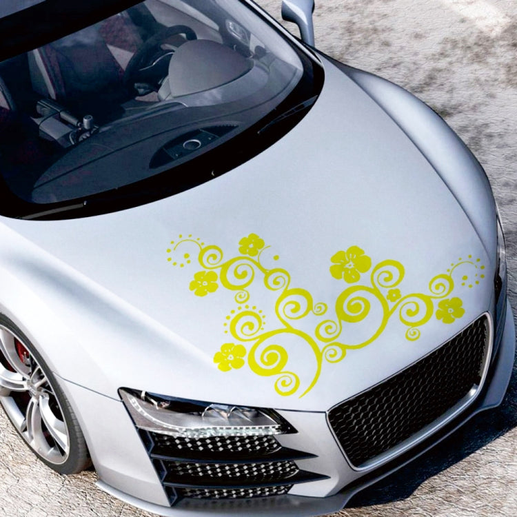 D-908 Summer Flower Totem PVC Car Hood Sticker ÎҵÄÉ̵ê