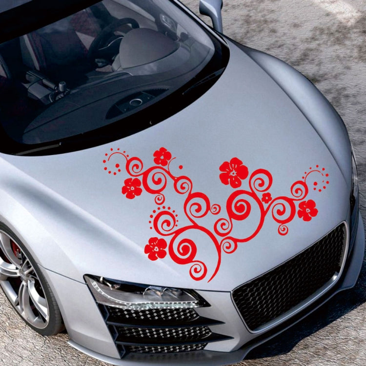 D-908 Summer Flower Totem PVC Car Hood Sticker ÎҵÄÉ̵ê