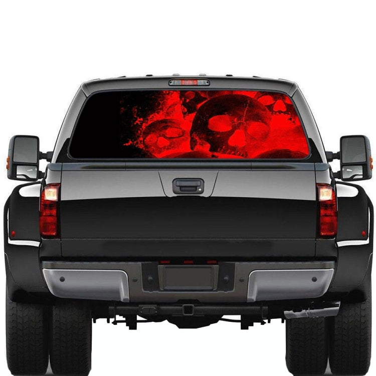 D-954 Flame Skeleton Rear Window Pattern Sticker Truck SUV Behind Wind Glass Stickers ÎҵÄÉ̵ê