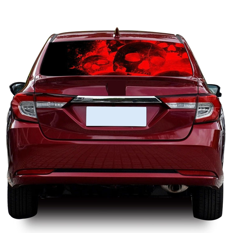 D-954 Flame Skeleton Rear Window Pattern Sticker Truck SUV Behind Wind Glass Stickers ÎҵÄÉ̵ê