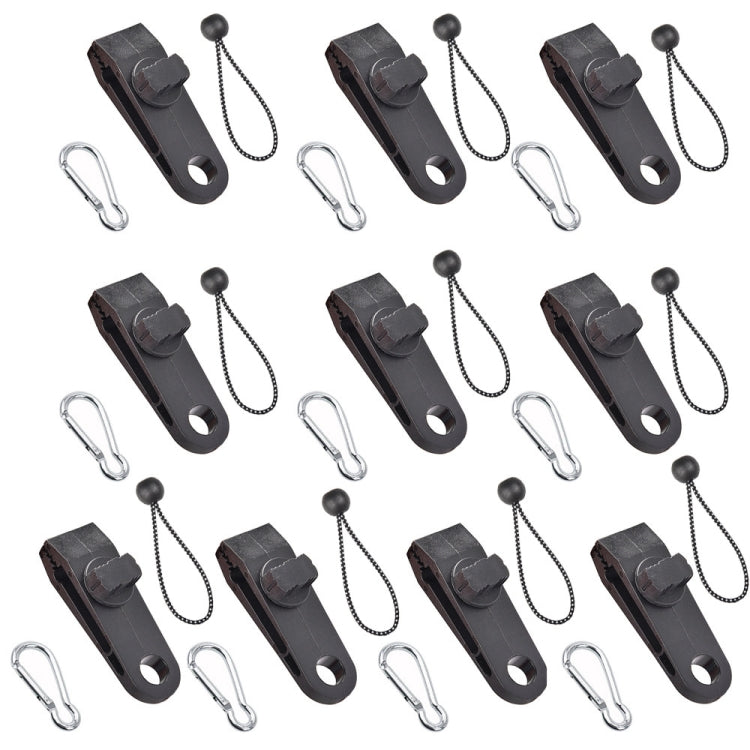 Outdoor Camping Windproof Canopy Fixed Tent Clip Rope Buckle Quick Hanging Set