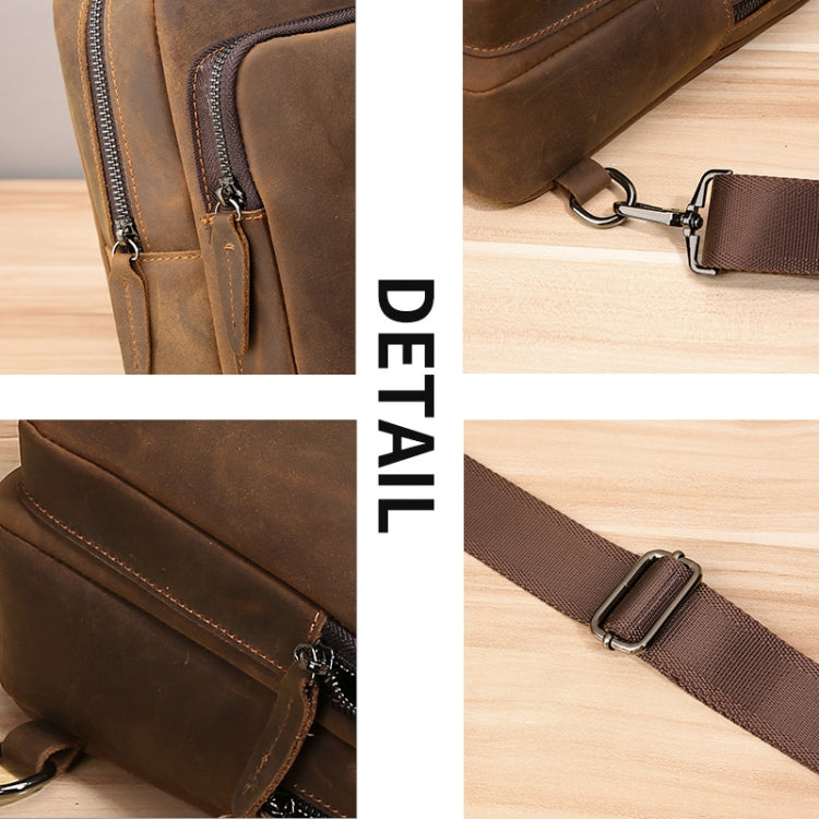 TP-6021 Men Vintage Leather Travel Messenger Bag Reluova