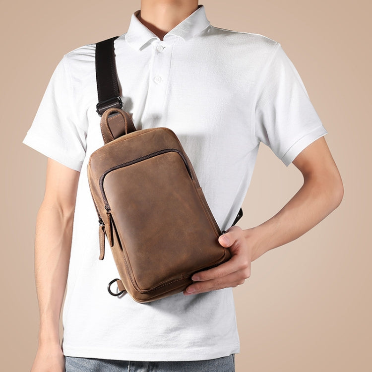 TP-6021 Men Vintage Leather Travel Messenger Bag Reluova