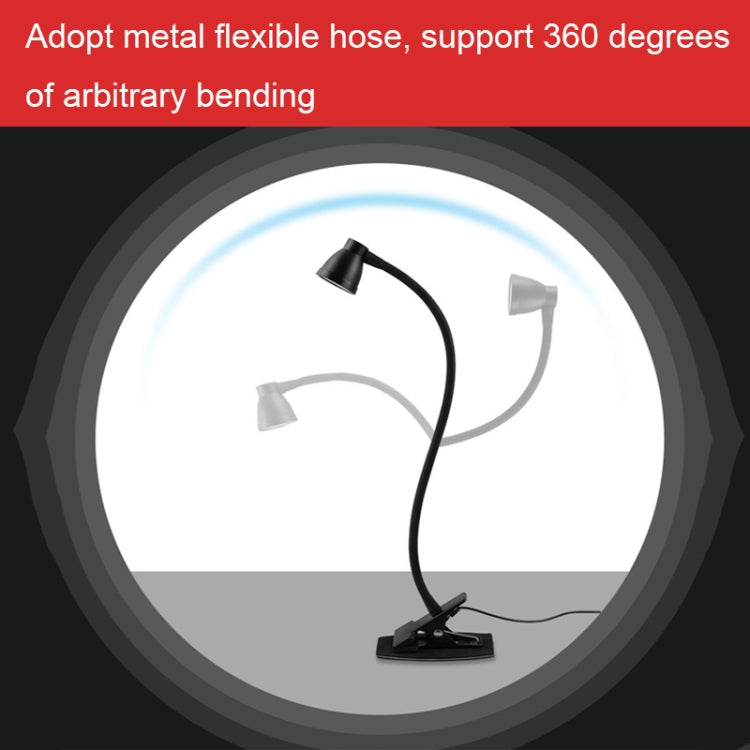 668A001 USB 360 Degree Bend Hose Desk Lamp, Spec: My Store