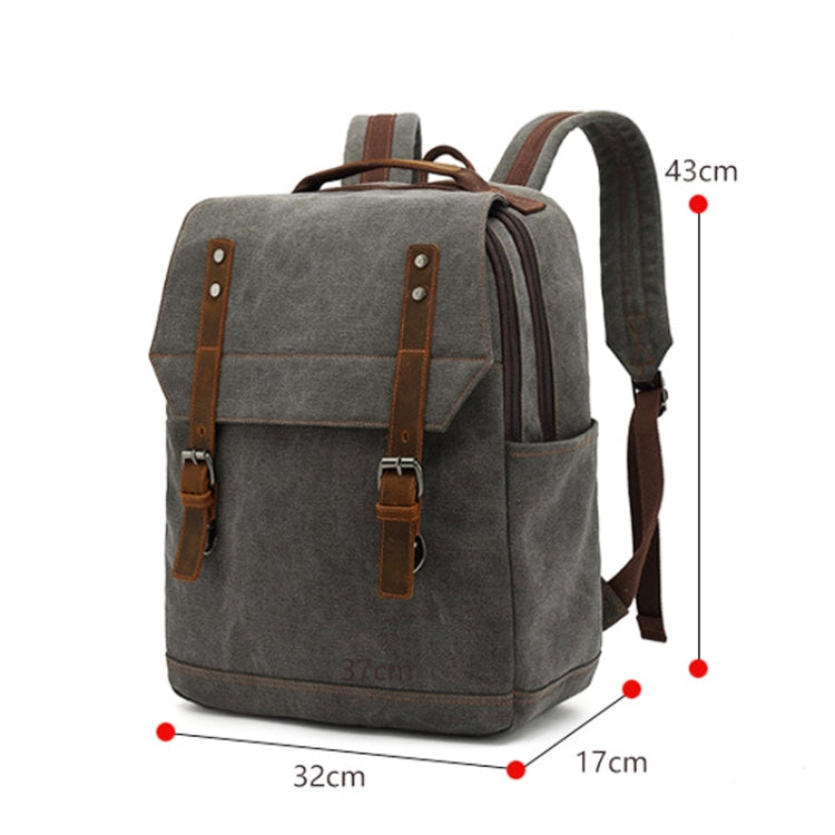 Business Large Capacity Canvas Backpack Outdoor Leisure Travel Computer Bag