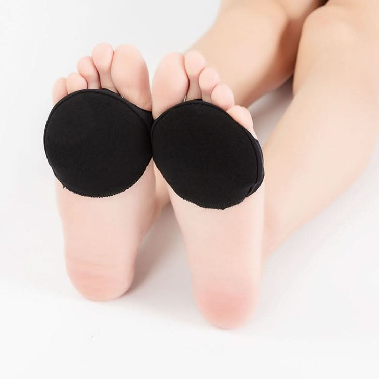 3 PCS Ice Silk Sweat-absorbing Invisible Forefoot Sponge Pad Five-finger Socks-Reluova