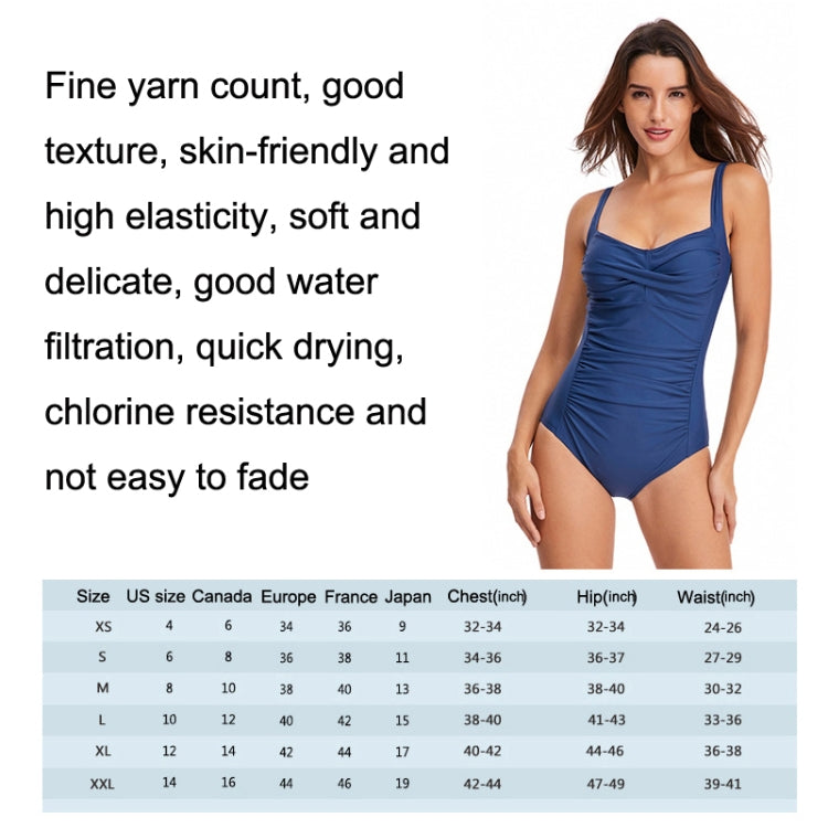 DS02 Ladies Suspender Conservative Triangle One-Piece Swimsuit With Chest Pad