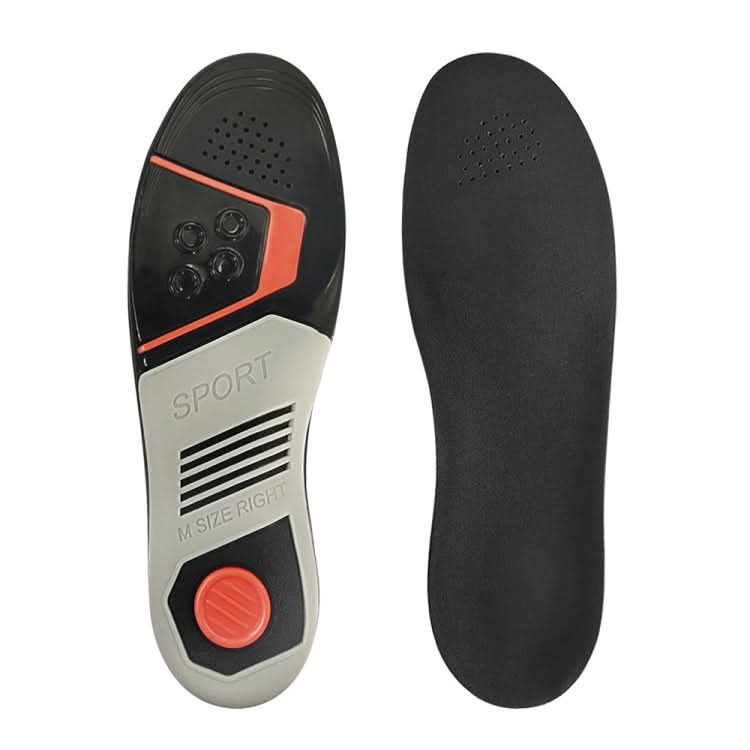 Sports And Casual Insoles TPE Shock Absorption Massage Arch Support Insoles, Size: S Reluova