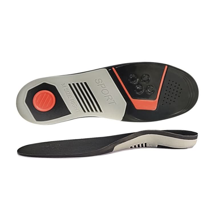 Sports And Casual Insoles TPE Shock Absorption Massage Arch Support Insoles, Size: S Reluova