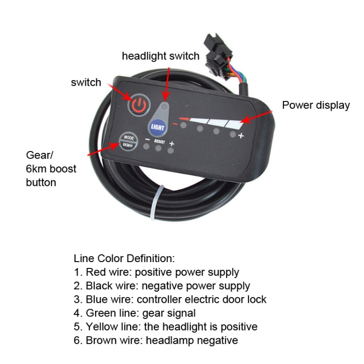 S810H Electric Bicycle Scooter Instrument Display Controller Set Reluova